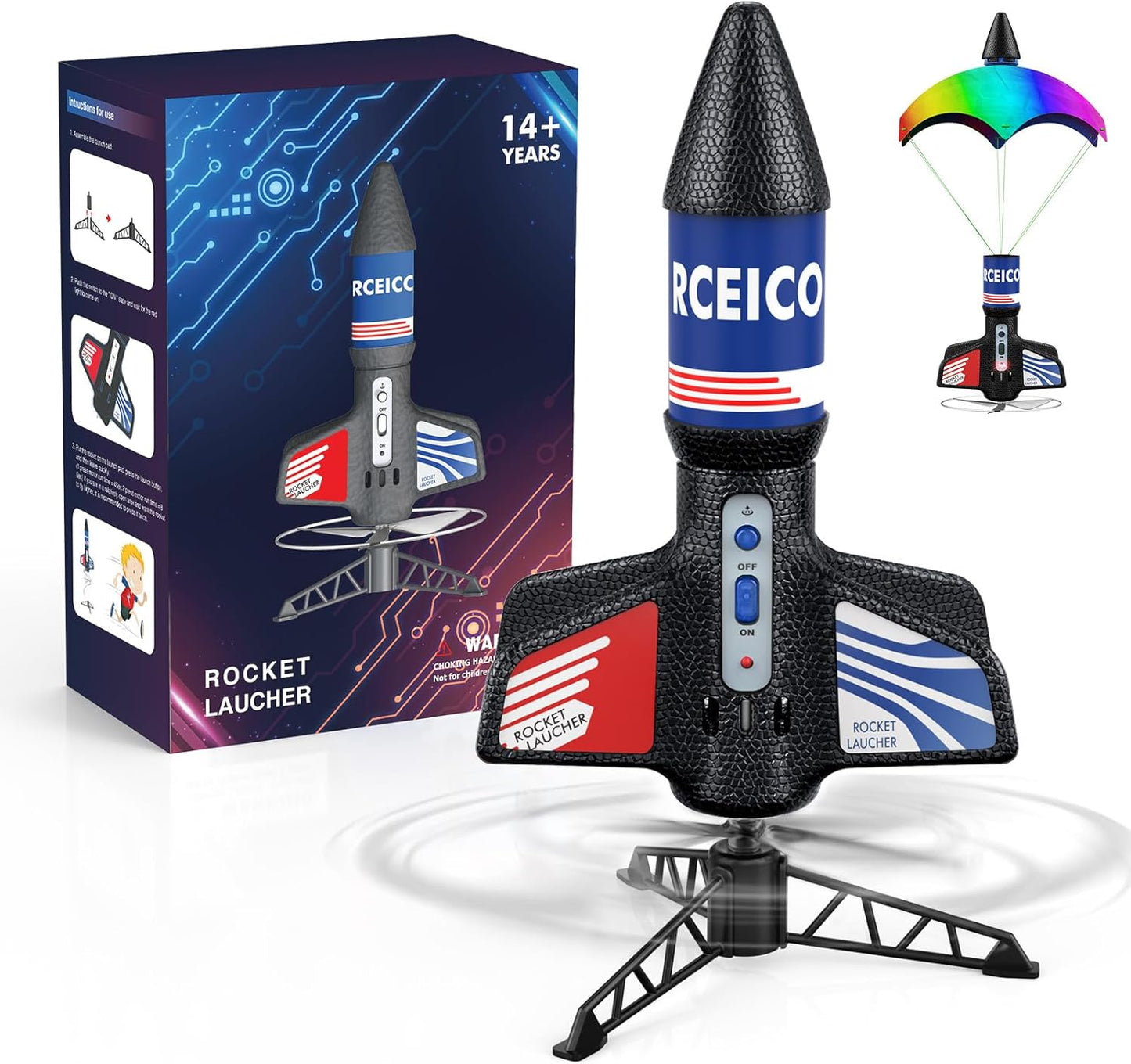 AikoveToy Rocket Launcher: Soars 200ft High! 
