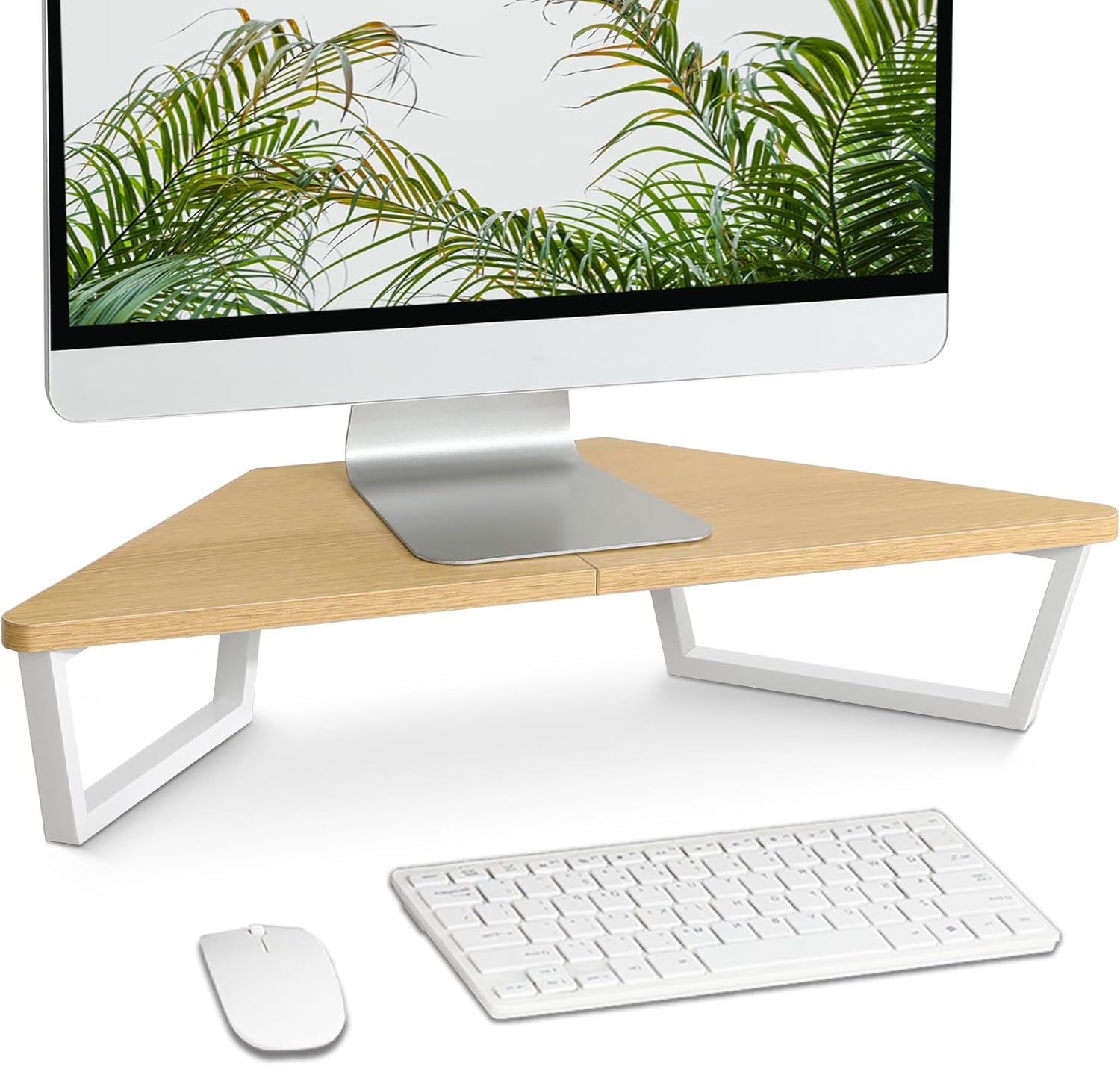 TEAMIX 26 inch Triangle Monitor Stand Riser for Office Use