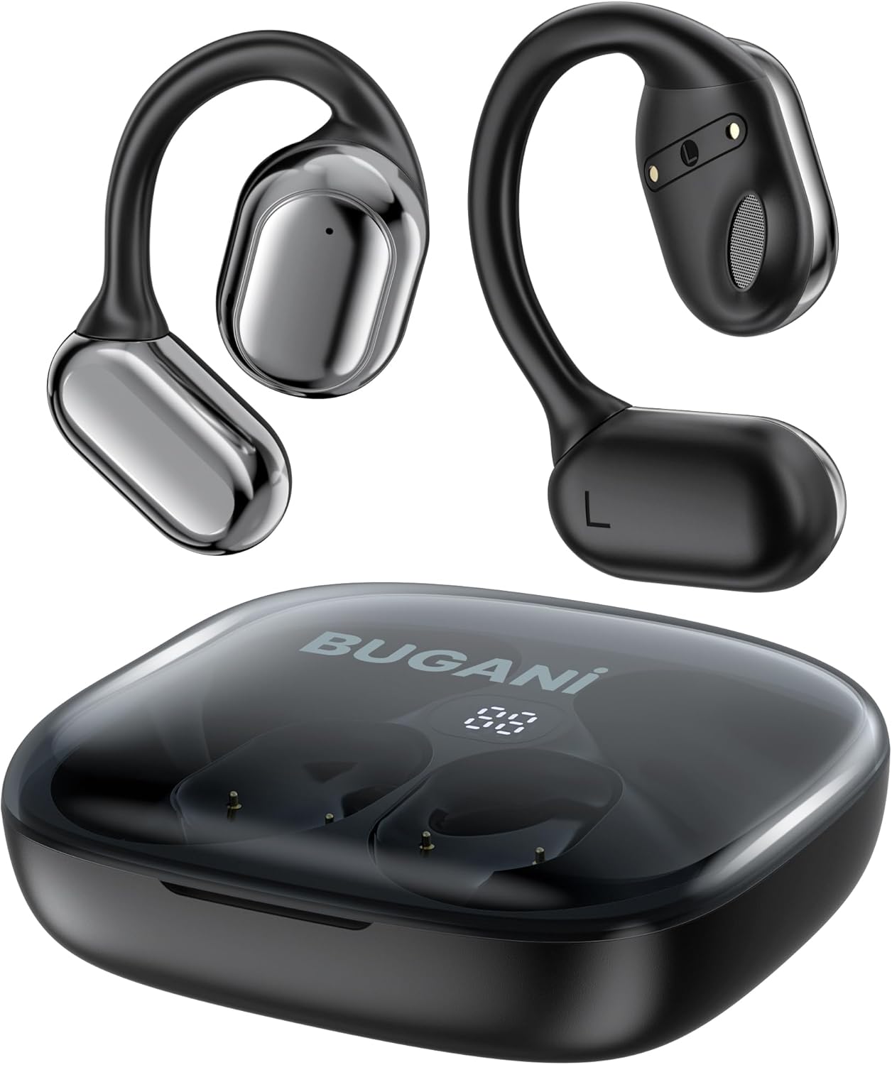 BUGANI Open Ear Bluetooth Headphones: Immersive Stereo Sound