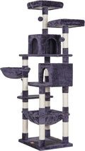 Cat Tree 70 in Tall Cat Tower Condo - Spacious Perch & Scratching