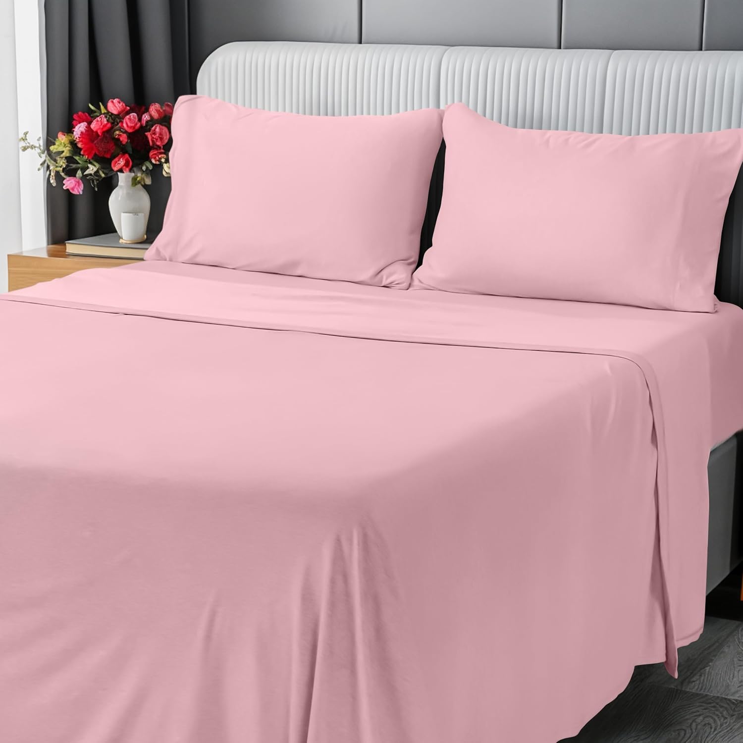 Utopia Bedding Queen Sheet Set - Soft Jersey Knit Cotton Sheets