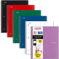Five Star Spiral Notebook + Study App, 6 Pack - Durable Study