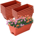 Window Box Planter 12 Pack 17in Rectangular Pots - Durable Garden
