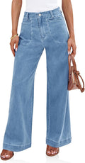 Cicy Bell Women's High Waisted Wide Leg Jeans for Stylish Comfort