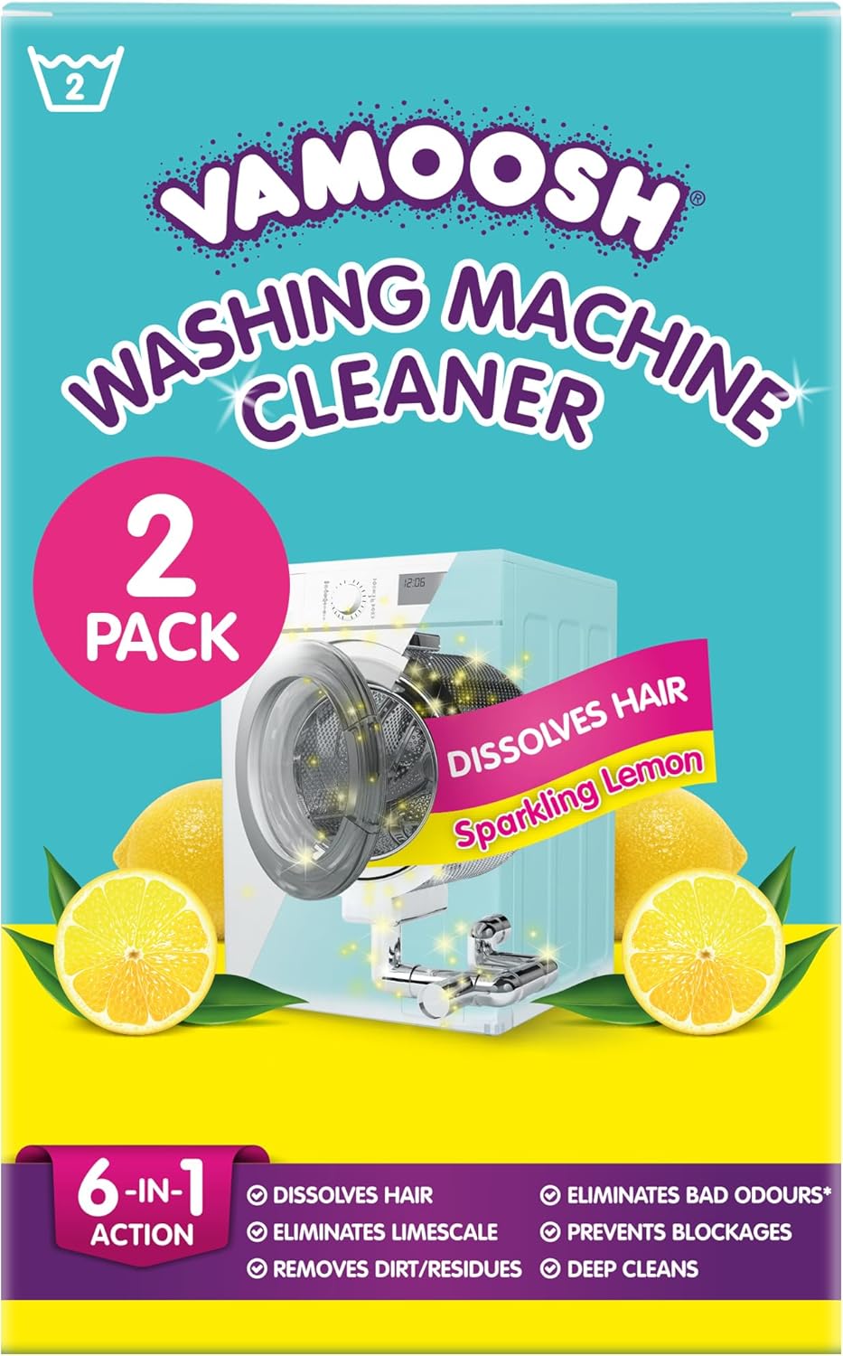 Vamoosh 6-in-1 Cleaner: Hair Dissolver, Limescale Remover, Fresh Scent