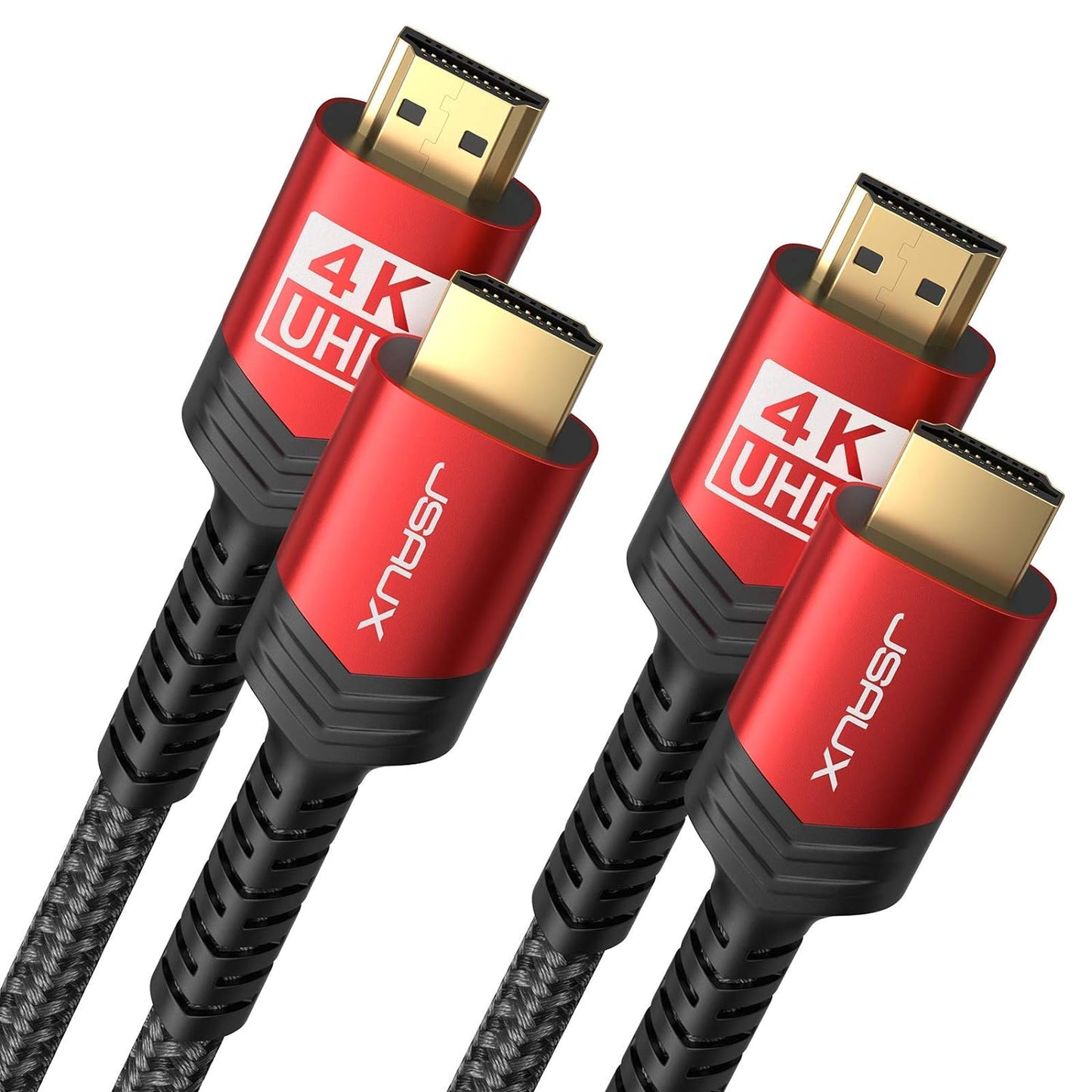 4K High-Speed HDMI Cable 2 Pack - Crystal Clear Visuals!