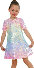 2Bunnies Girl Ombre Pastel Gradient Shimmer Sparkle Dress