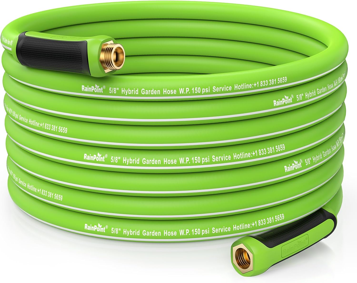 RAINPOINT Garden Hose 75ft - Flexible Heavy Duty Water Hose