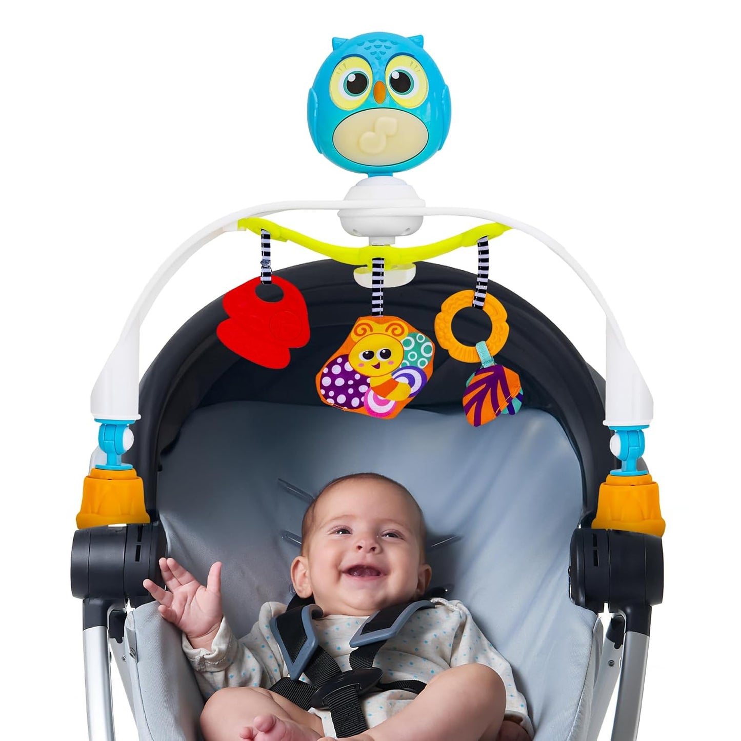 KiddoLab Baby Stroller Arch Toy - Musical Lights & Hangers