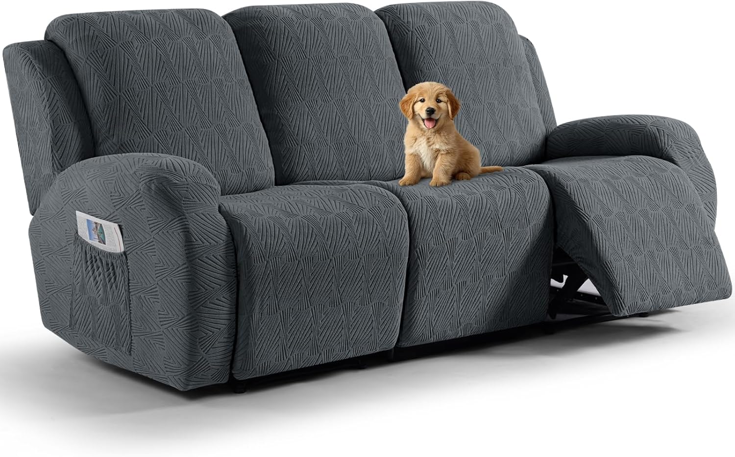 VANSOFY Recliner Couch Cover - 8-Piece Stretch Protector