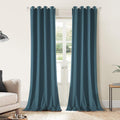100% Blackout Curtains 108 in Long Blue - Total Light Blocker