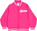 Barbie Girls Bomber Jacket - Zip-Up Racing Varsity Jacket for Girls
