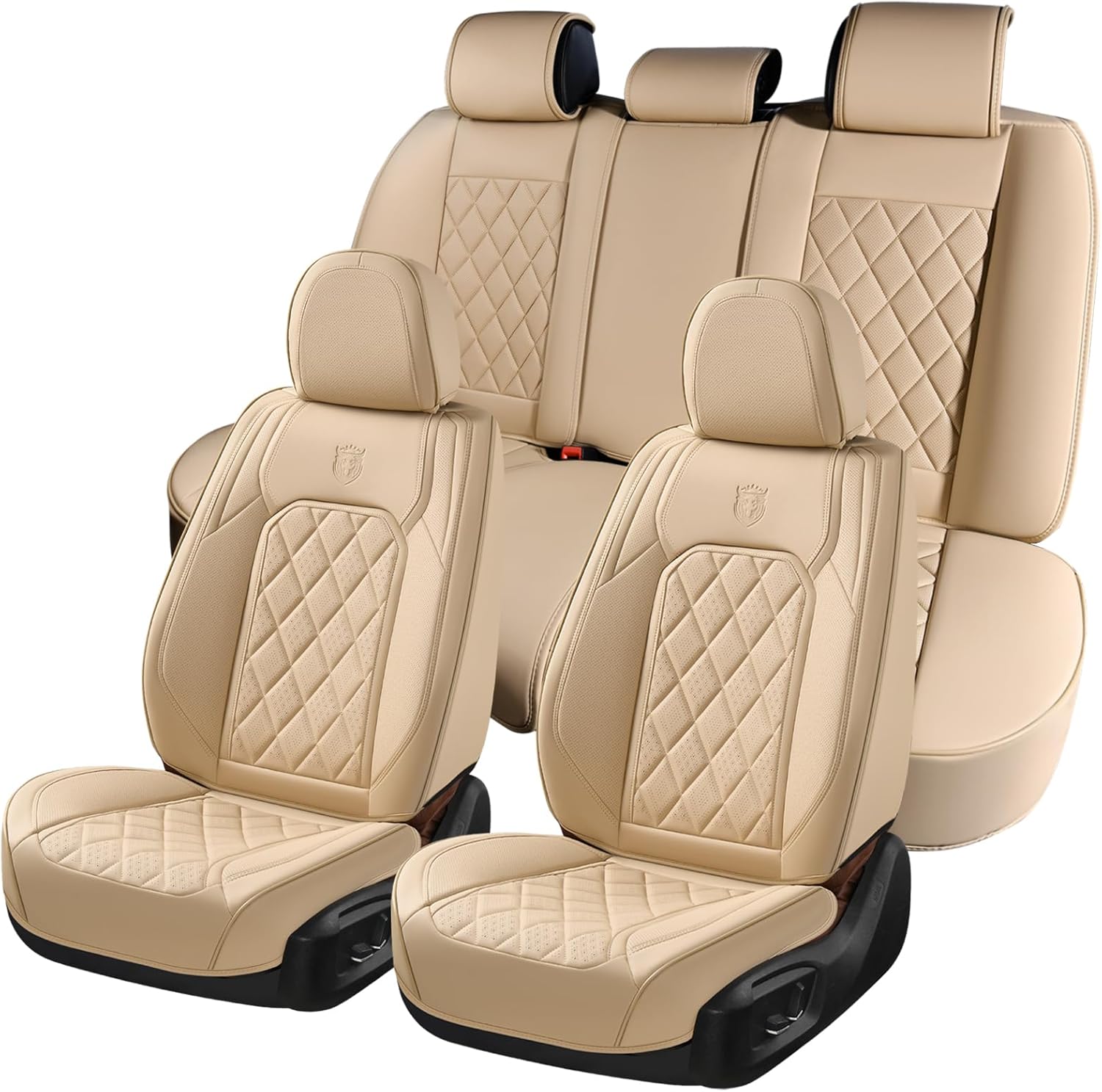 Coverado Car Seat Covers Full Set for Luxurious Protection