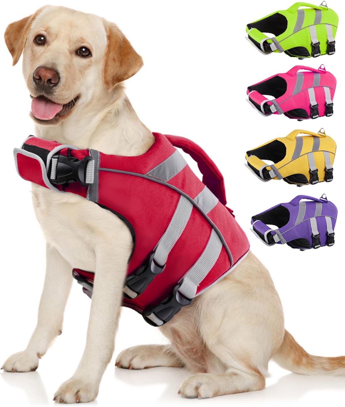 Kuoser Dog Life Jacket for High Visibility and Safety in Water