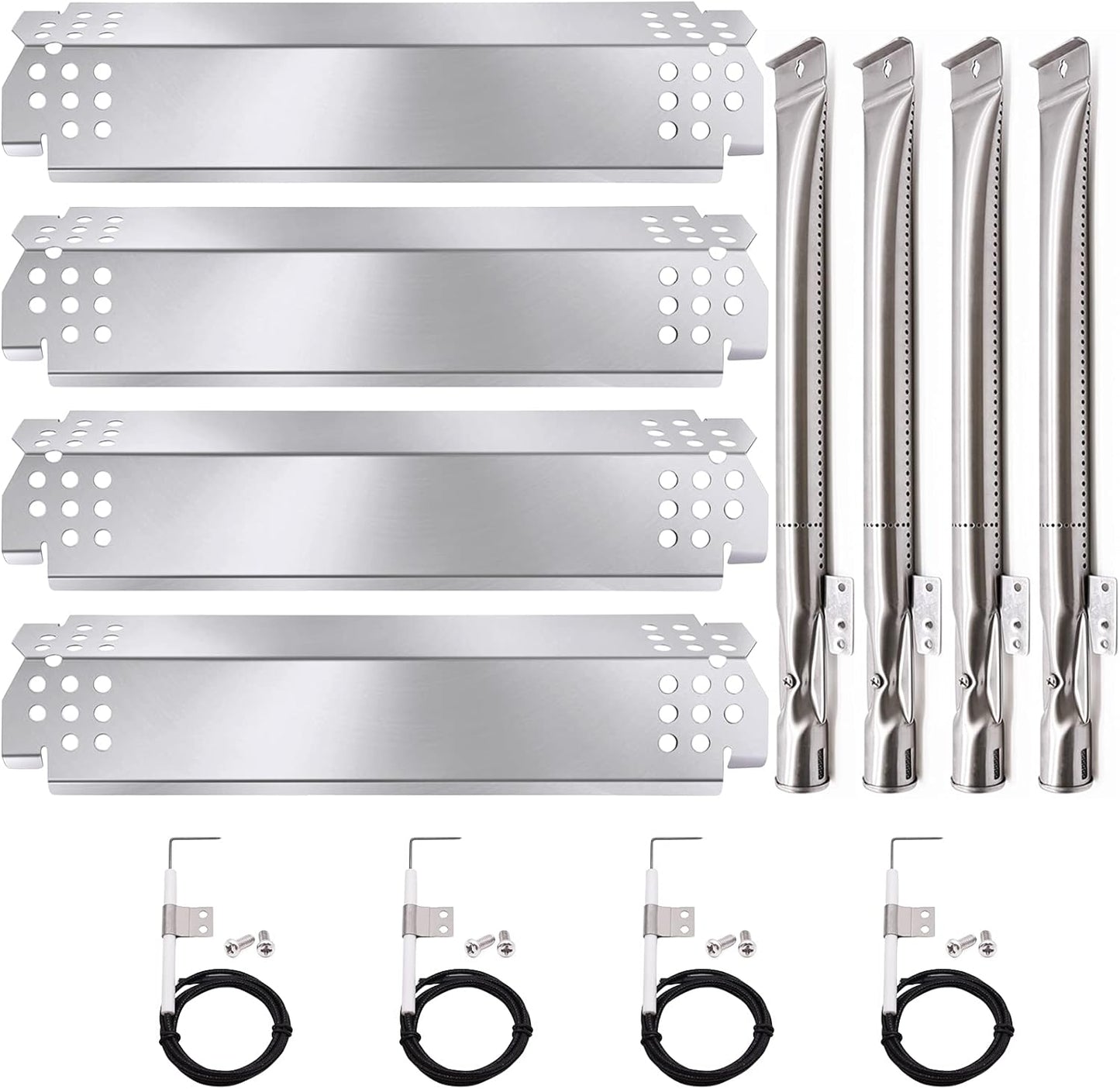 Nexgrill 4 Burner Grill Repair Kit with Burners and Heat Shields