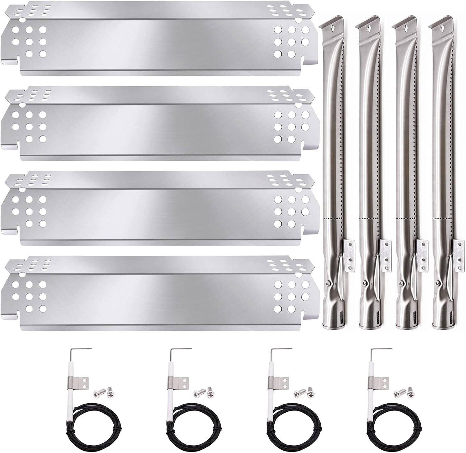 Nexgrill 4 Burner Grill Repair Kit with Burners and Heat Shields