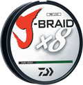 Daiwa J-Braid 300M Dark Green 8-Strand Woven Braid Line - Smooth Cast