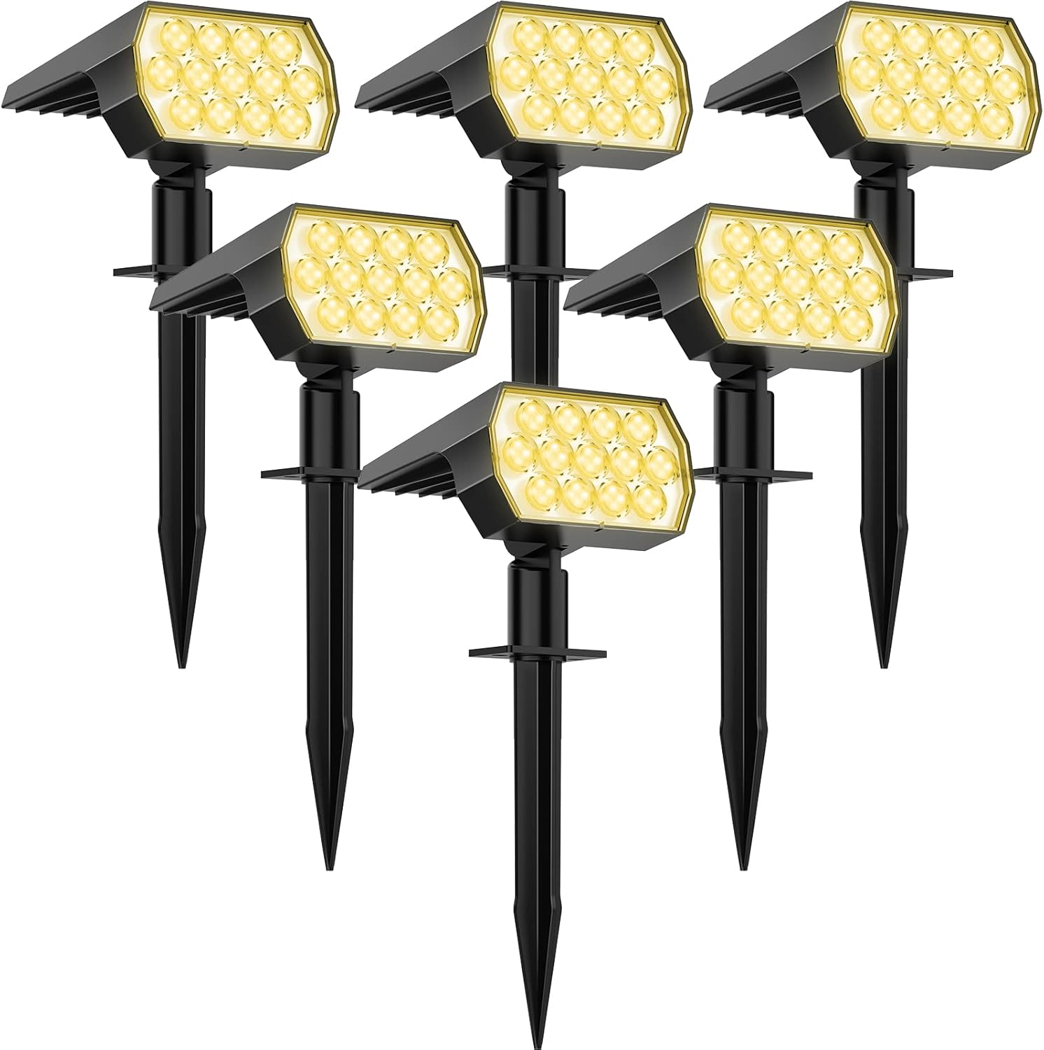 WELALO Solar Spot Lights Outdoor - 65 LED Security Lights