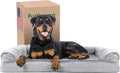Furhaven Orthopedic Dog Bed for Large Dogs - Plush & Suede Sofa