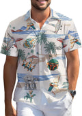 Wars Movie Hawaiian Shirt Space Button Short Sleeve Top - Vibrant long