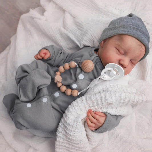 Realistic 18 Full Vinyl Reborn Boy Doll - Lifelike Poseable Anatomically Correct Baby
