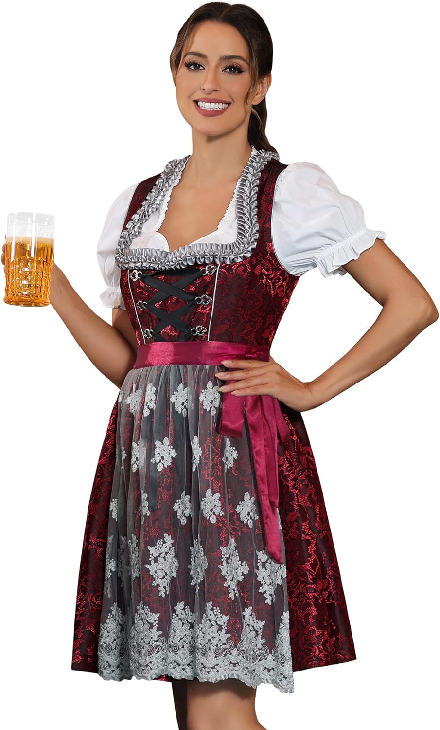 Oktoberfest Dress Costume Dirndl Dresses for Women - Bavarian Style