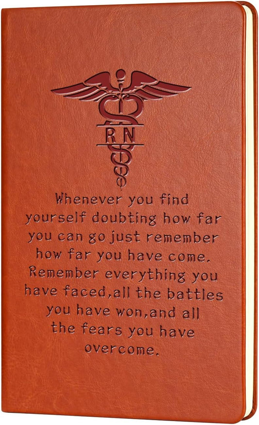 Premium Leather Nurse Journal for New RNs