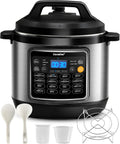 COMFEE 16-in-1 Electric Pressure Cooker: Multi-Functional & Non-Stick 8 Qt