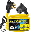 25FT 30Amp to 50Amp Welder Adapter Cord for Easy Connections