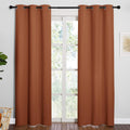 NICETOWN Nursery Thermal Blackout Curtains 42 x 84 in - Burnt Orange