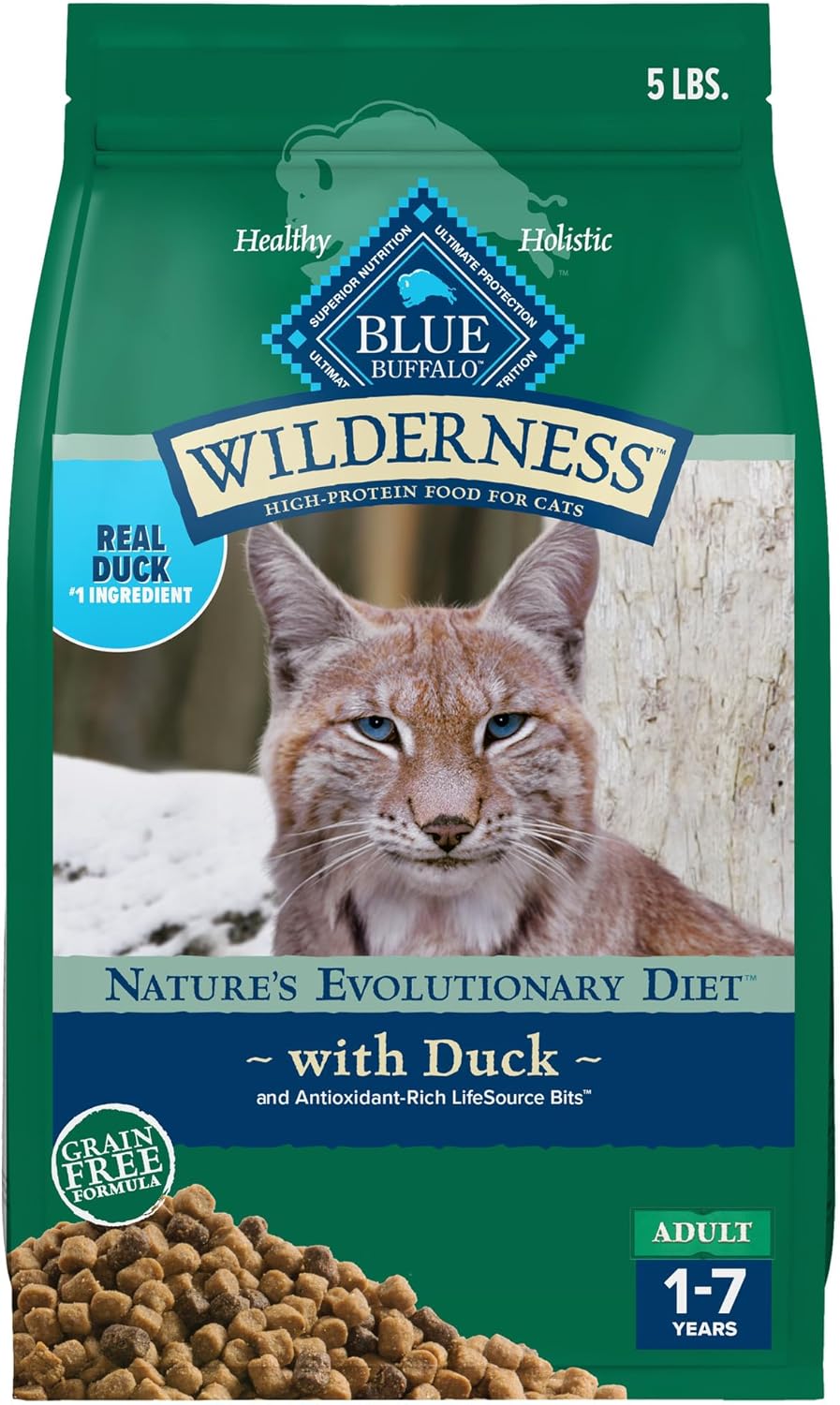 Blue Buffalo Wilderness High-Protein Grain-Free Cat Food 5-lb
