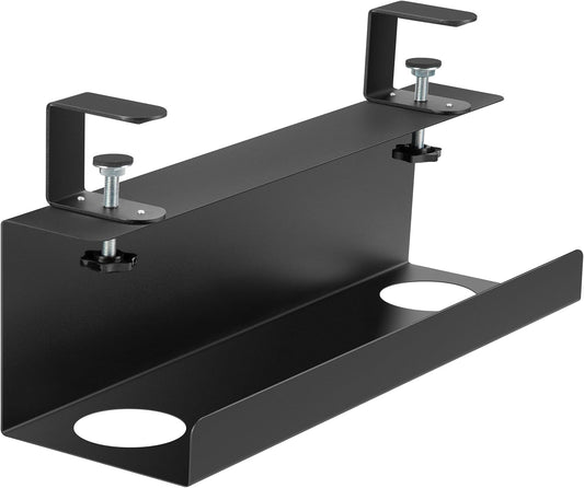 ZhiYo XL Cable Management Tray - No Drill, Under Desk Organizer