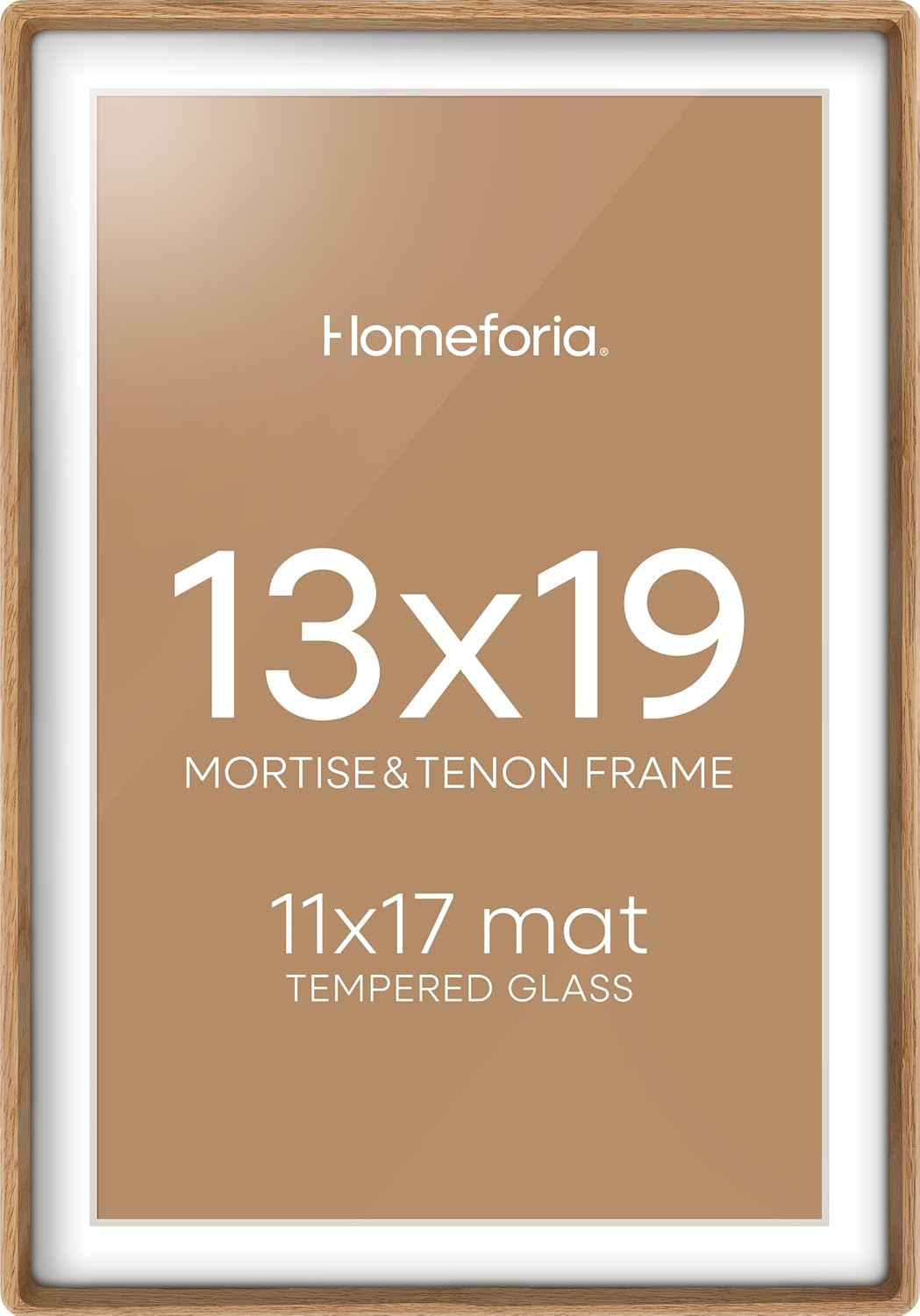 Homeforia 13x19 Frame Natural Wood for Stunning Displays
