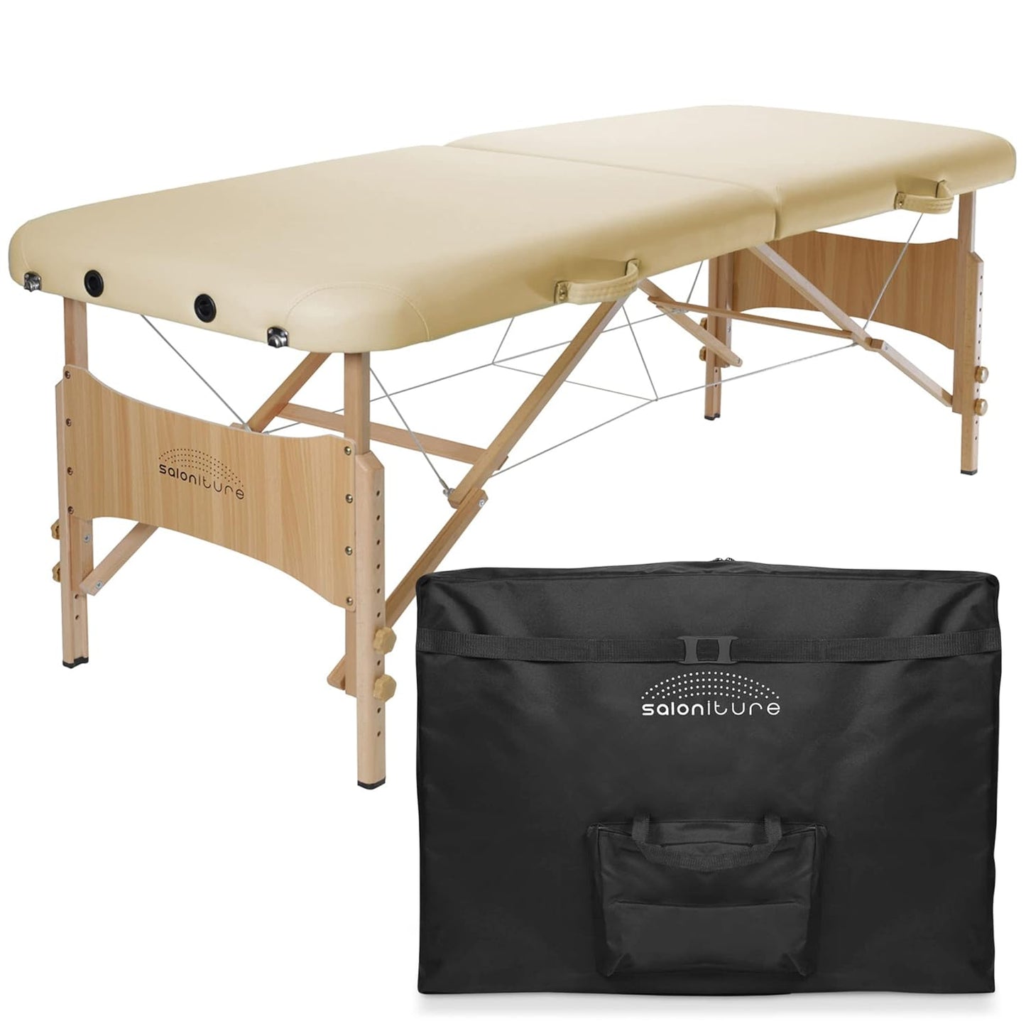 Saloniture Basic Portable Folding Massage Table for Comfort