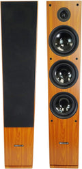 Rockville RockTower 68C Passive Tower Speaker Pair - Classic Wood
