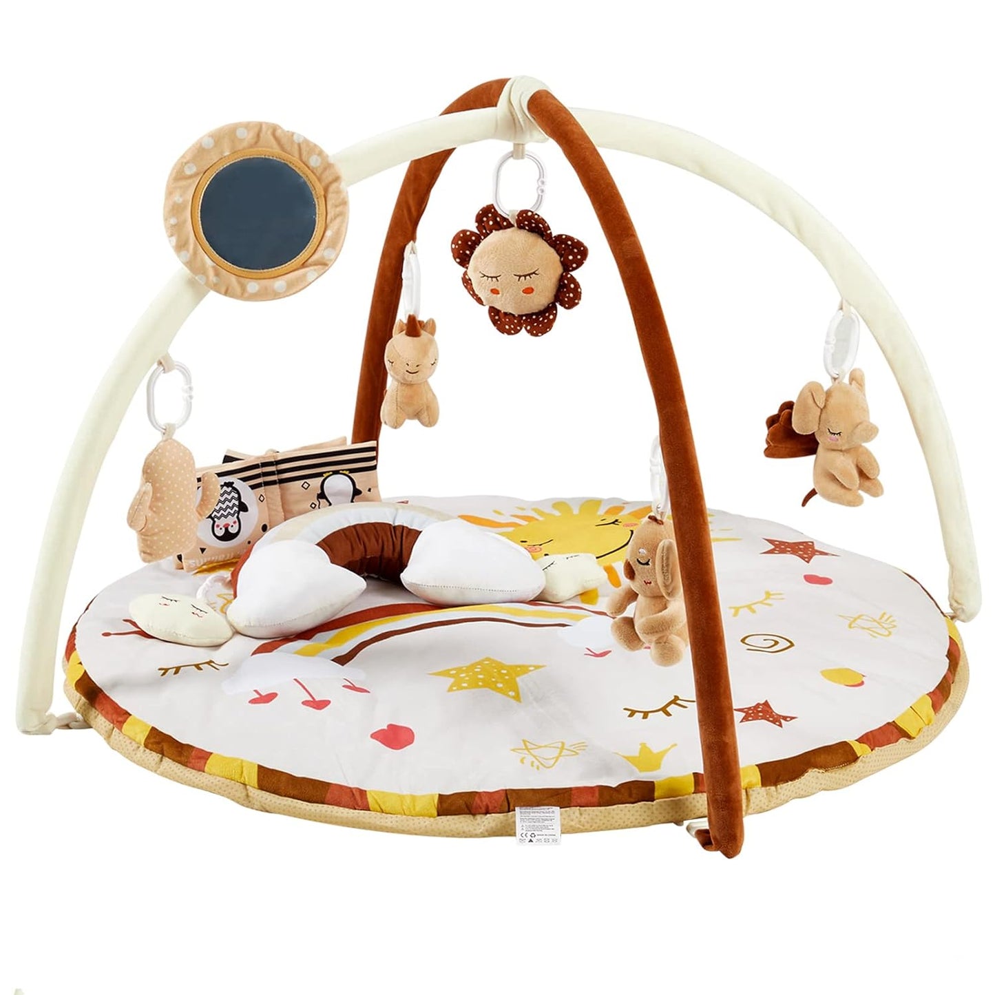 Perbyste Baby Gym: 9 Toy Activity Center for Development