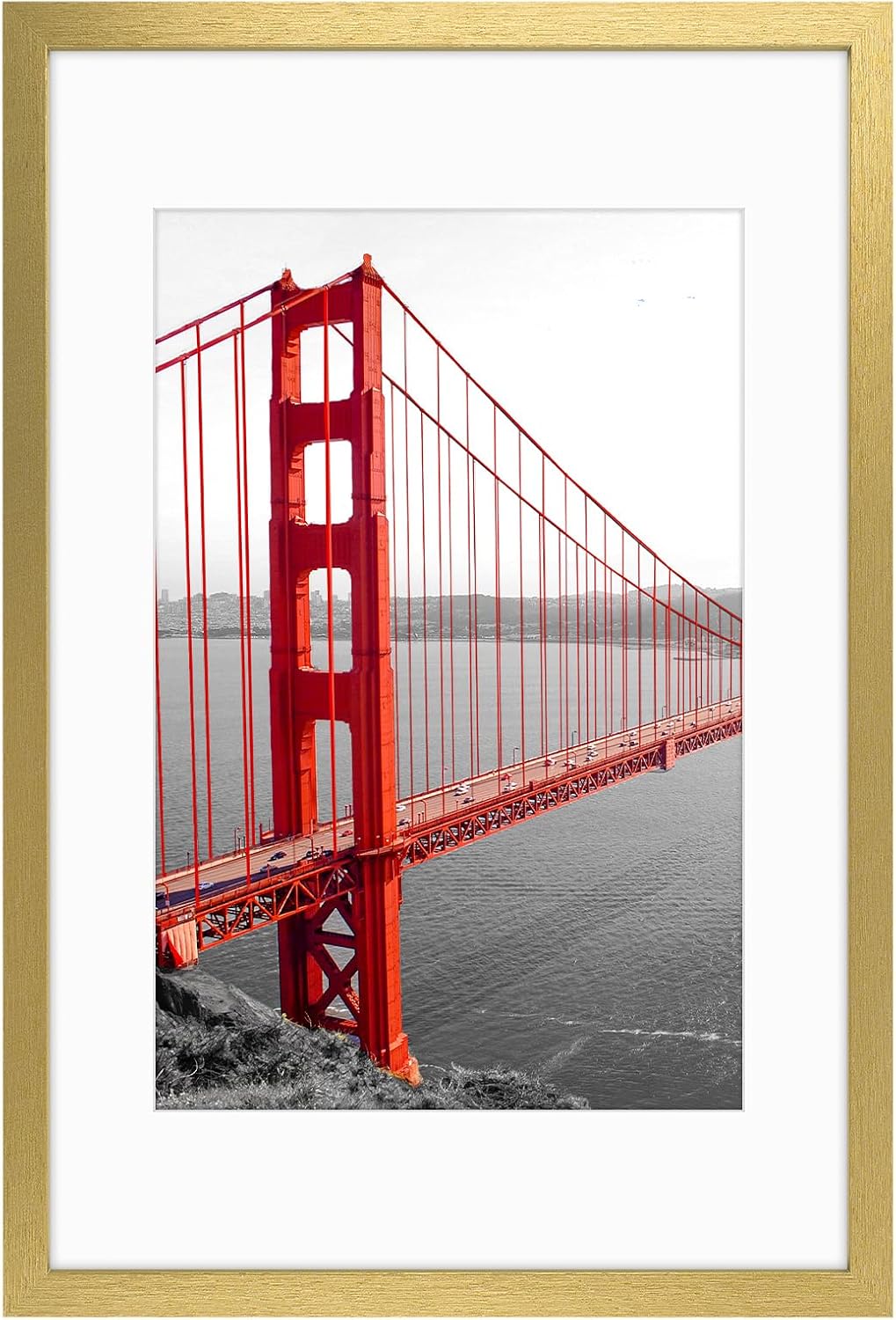 Frametory 16x24 Gold Picture Frame for 12x18 Art Display
