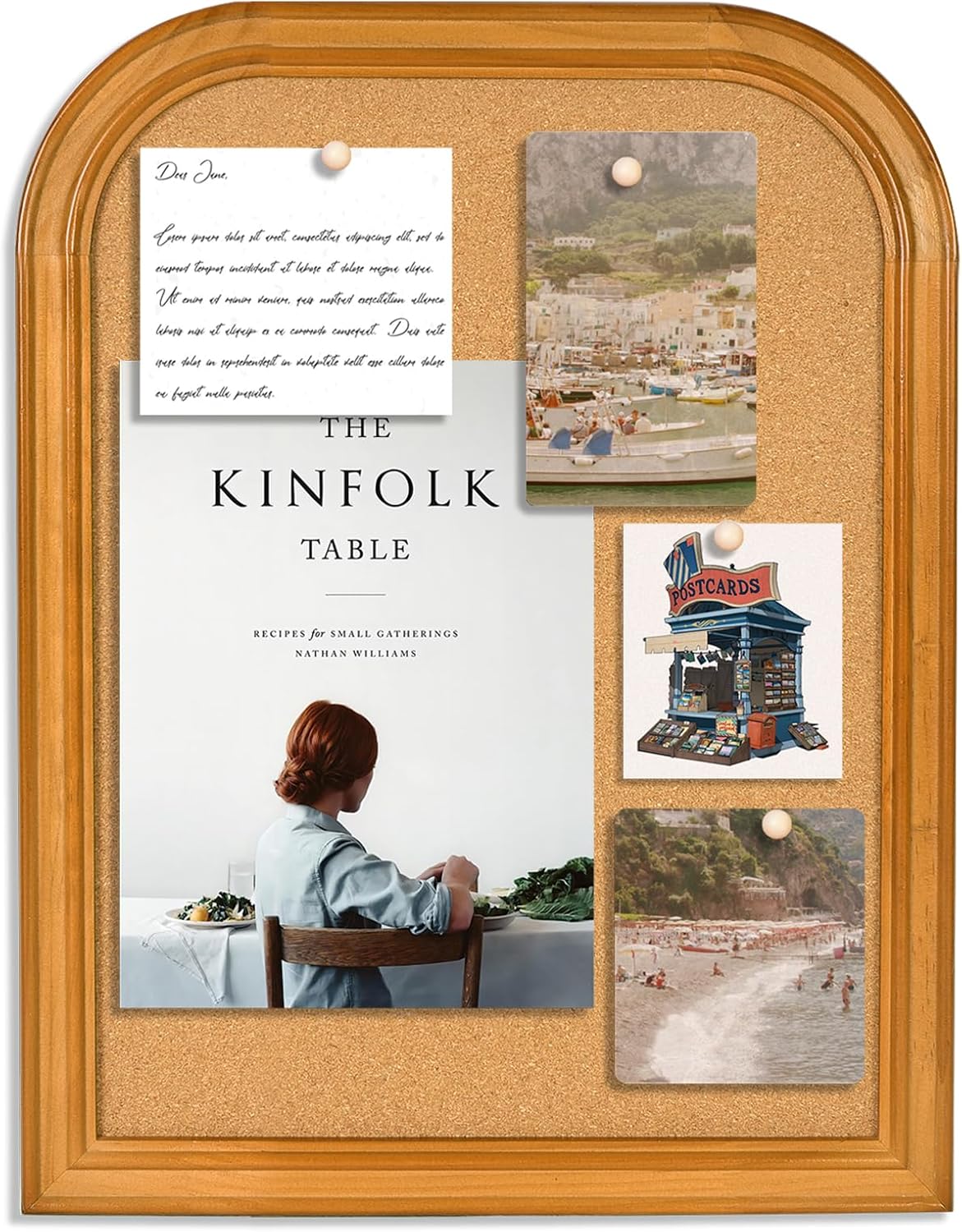 Cork Board for Walls - 17X13 inches Decorative Pin Board