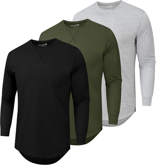 Mens 3 Pack Plain Cotton Shirts for Casual Hipster Style