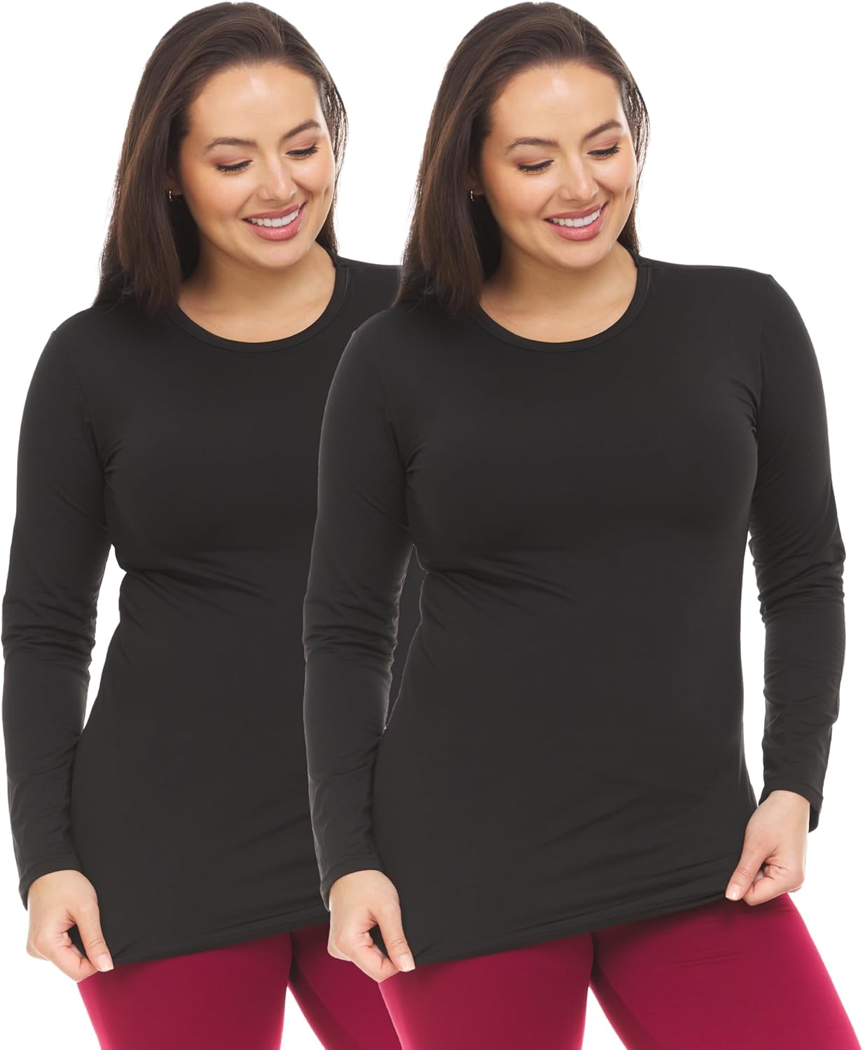 Thermajane Long Sleeve Thermal Shirts for Women Cold Weather