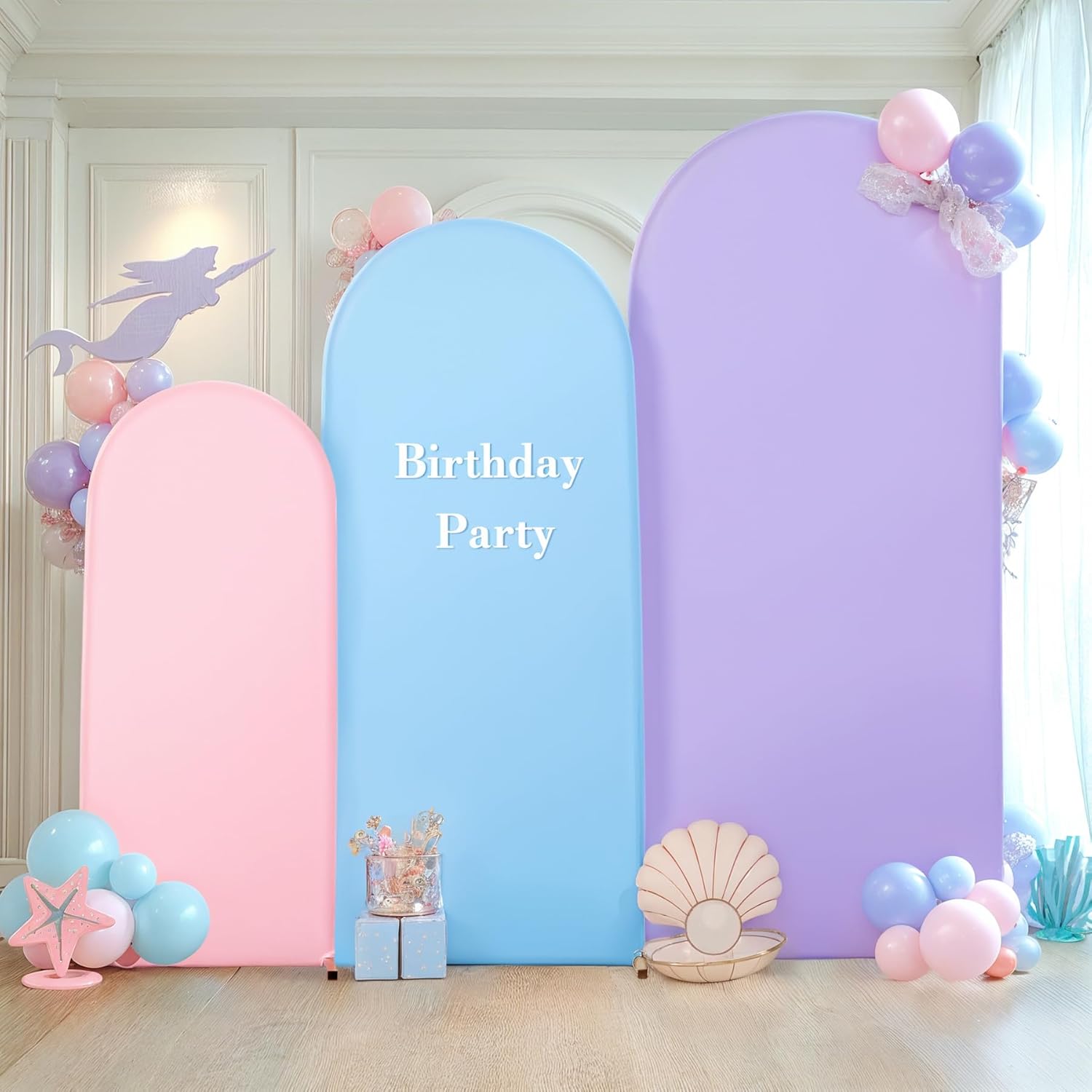 Arch Backdrop Cover Set of 3 for Weddings and Parties