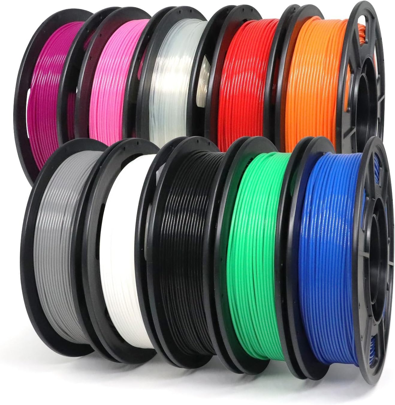 YOUSU PLA Plus Filament Bundle 10x250g for 3D Printing