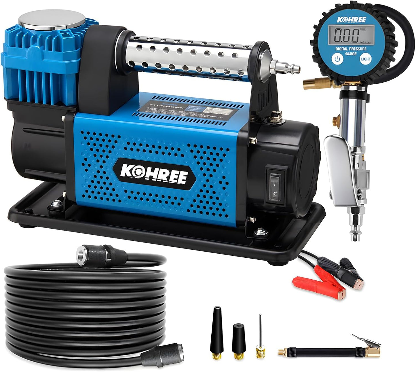 Kohree 12V Air Compressor Heavy Duty Tire Inflator for SUVs