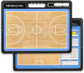 Dry Erase Basketball Clipboard for Coach - Double-Sided Tactical Board