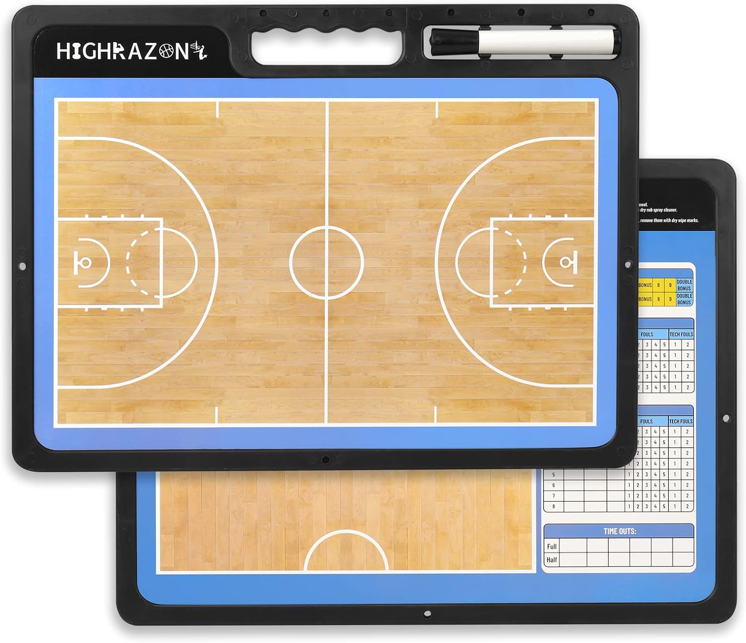 Dry Erase Basketball Clipboard for Coaches - Premium Tactical Board