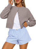 Trendy Queen Cropped Cardigan Sweater for Women (Style VMMB)
