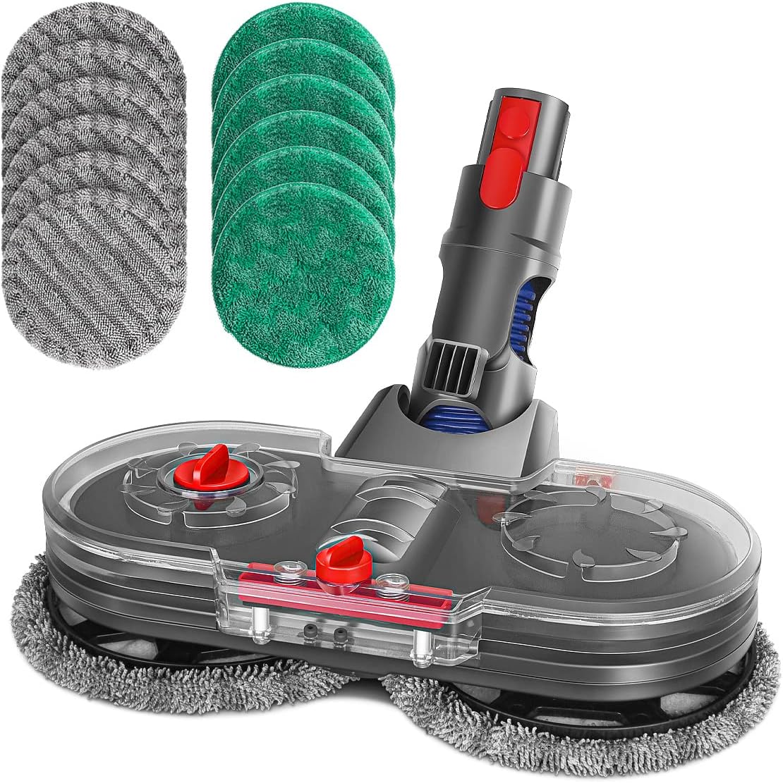 Jajadeal Electric Mop for Dyson Vacuums, 12 Pads Included