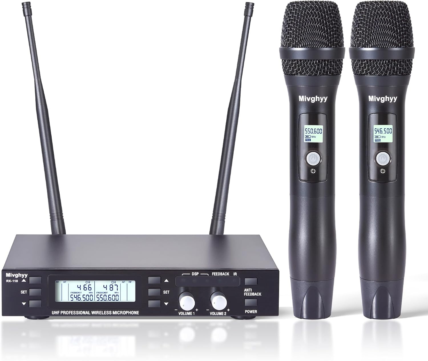 Ultimate Dual Channel Wireless Mic System for Pro Performances!