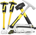 INCLY 7 Pcs Geology Rock Pick Equipment Kit - Durable Field Set