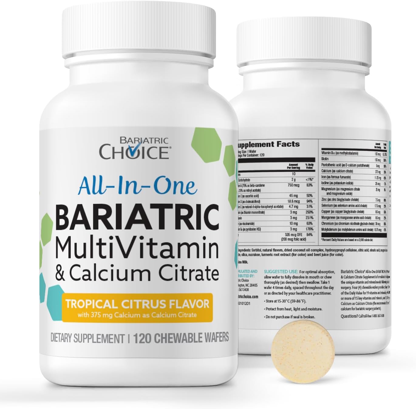 Bariatric Choice All-in-One Chewable MultiVitamin with Iron